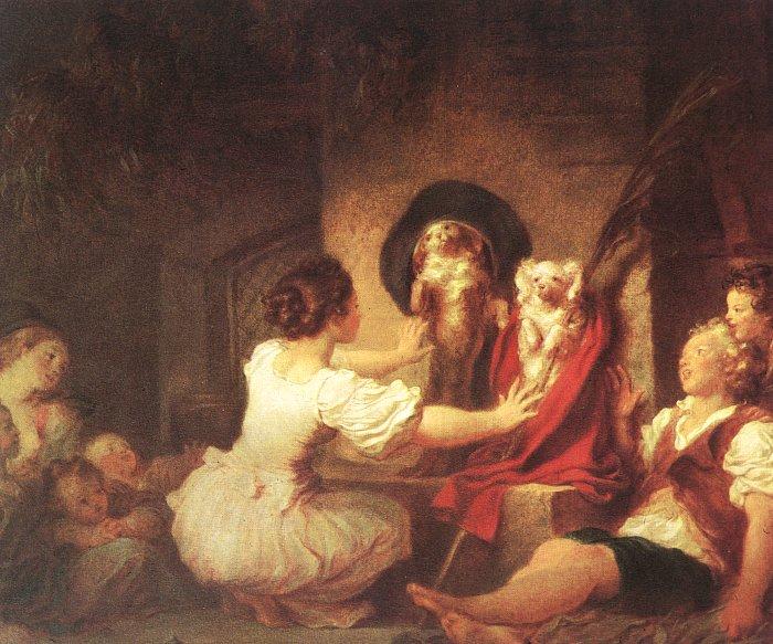 Jean-Honore Fragonard Education is Everything France oil painting art